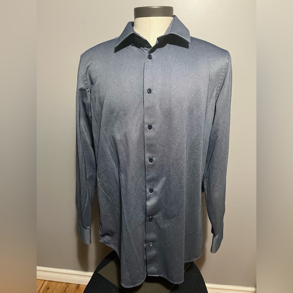 Men's Long-Sleeve Dress Shirt - Blue
